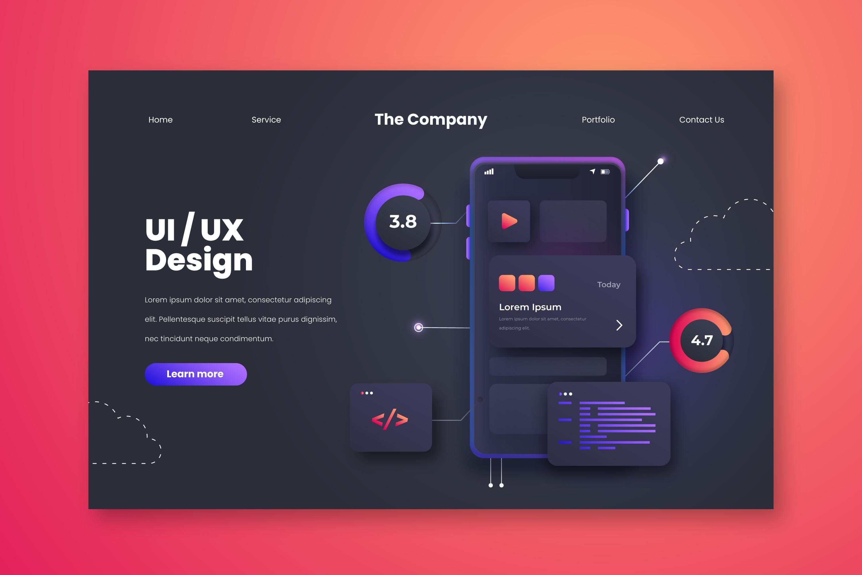 UI/UX designing
